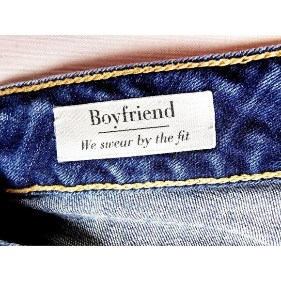 Torrid Size 22 Women's 31 Inch Inseam Boyfriend Blue Denim 5 Pocket Logo Jeans - Picture 4 of 12